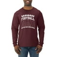 thumbnail image 1 of Wild Bobby, Football Dad Better Than a Regular Dad Father's Day Mens Long Sleeve Shirt, Maroon, Medium, 1 of 6