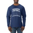 thumbnail image 1 of Wild Bobby, Football Dad Better Than a Regular Dad Father's Day Mens Long Sleeve Shirt, Navy, XX-Large, 1 of 6