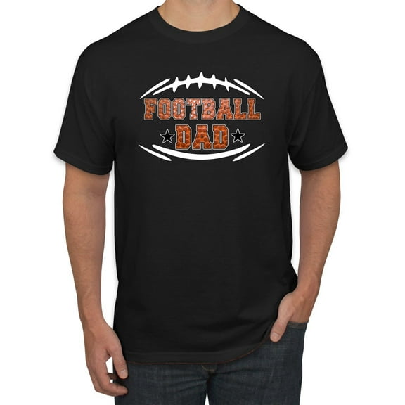 Wild Bobby, Football Dad, Sports, Men Graphic Tee, Black, Small