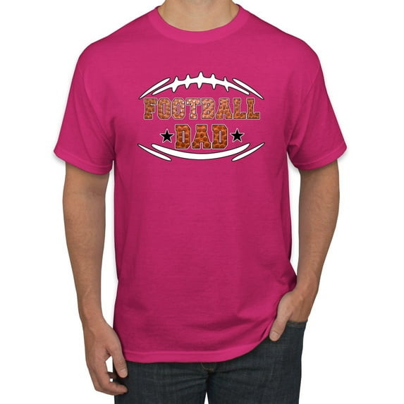 Wild Bobby, Football Dad, Sports, Men Graphic Tee, Fuschia, X-Large