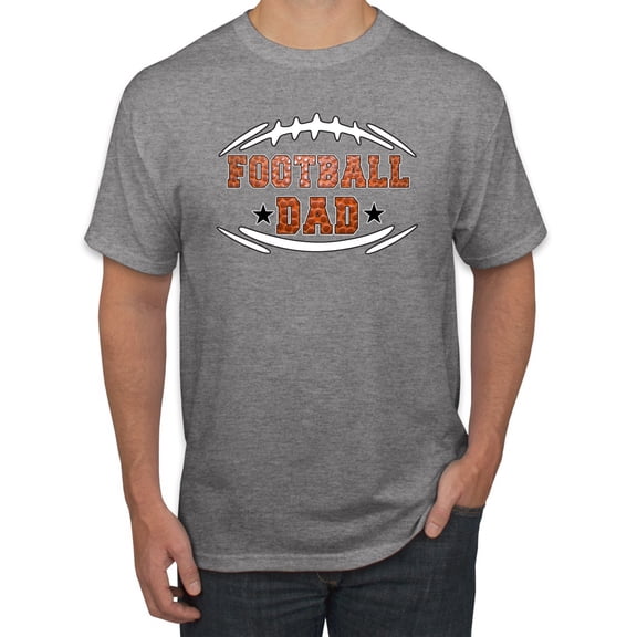 Wild Bobby, Football Dad, Sports, Men Graphic Tee, Heather Grey, XX-Large