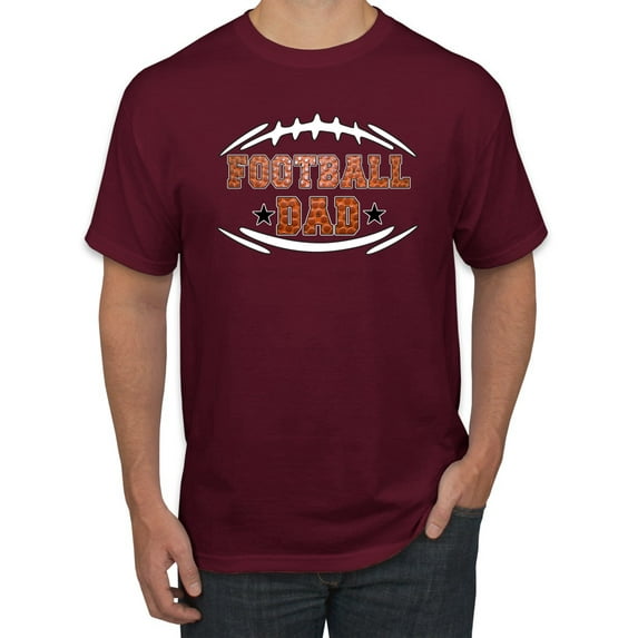 Wild Bobby, Football Dad, Sports, Men Graphic Tee, Maroon, Small