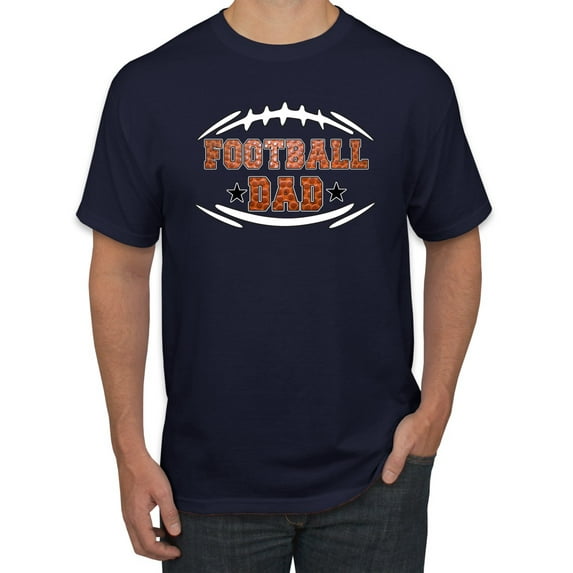 Wild Bobby, Football Dad, Sports, Men Graphic Tee, Navy, Large