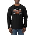 thumbnail image 1 of Wild Bobby, Football Dad, Sports, Men Long Sleeve Shirt, Black, Large, 1 of 4