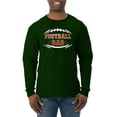 thumbnail image 1 of Wild Bobby, Football Dad, Sports, Men Long Sleeve Shirt, Forest Green, Small, 1 of 4
