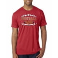 thumbnail image 1 of Wild Bobby, Football Dad, Sports, Men Premium Tri Blend Tee, Vintage Red, Large, 1 of 4