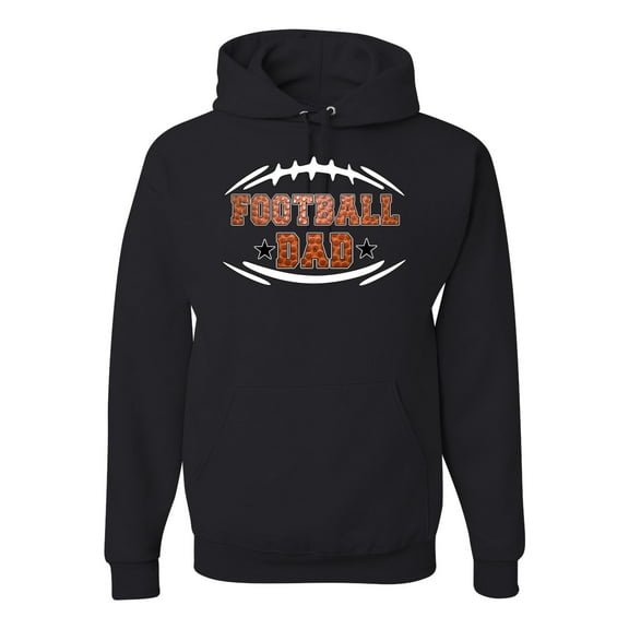 Wild Bobby, Football Dad, Sports, Unisex Graphic Hoodie Sweatshirt, Black, Small