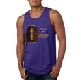 thumbnail image 1 of Wild Bobby, Football Fingerprint It's In My DNA, Sports, Men Graphic Tank Top, Purple, 3X-Large, 1 of 5