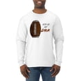 thumbnail image 1 of Wild Bobby Football Fingerprint It's in My DNA Sports Men Long Sleeve Shirt, 1 of 6