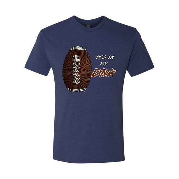 Wild Bobby Football Fingerprint It's in My DNA Sports Men Premium Tri Blend Tee