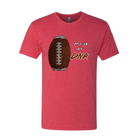 Wild Bobby Football Fingerprint It's in My DNA Sports Men Premium Tri Blend Tee