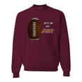 thumbnail image 1 of Wild Bobby Football Fingerprint It's in My DNA Sports Unisex Crewneck Sweatshirt, 1 of 6