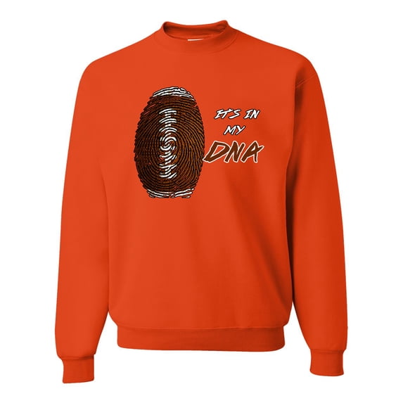 Wild Bobby Football Fingerprint It's in My DNA Sports Unisex Crewneck Sweatshirt