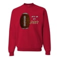 thumbnail image 1 of Wild Bobby Football Fingerprint It's in My DNA Sports Unisex Crewneck Sweatshirt, 1 of 6