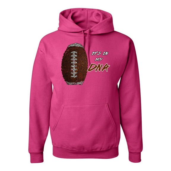 Wild Bobby Football Fingerprint It's in My DNA Sports Unisex Hoodie Sweatshirt