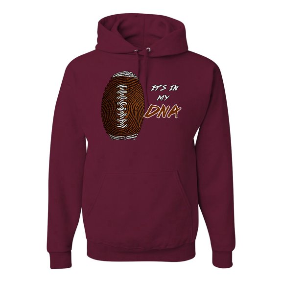 Wild Bobby Football Fingerprint It's in My DNA Sports Unisex Hoodie Sweatshirt