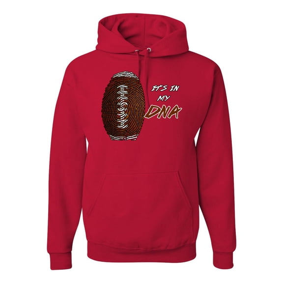 Wild Bobby Football Fingerprint It's in My DNA Sports Unisex Hoodie Sweatshirt