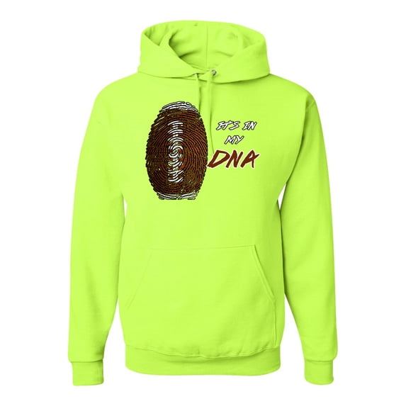 Wild Bobby Football Fingerprint It's in My DNA Sports Unisex Hoodie Sweatshirt