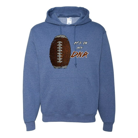 Wild Bobby Football Fingerprint It's in My DNA Sports Unisex Hoodie Sweatshirt