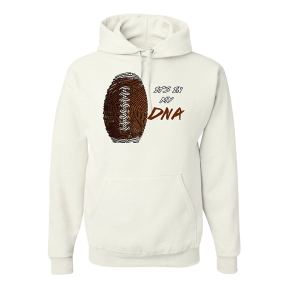 Wild Bobby Football Fingerprint It's in My DNA Sports Unisex Hoodie Sweatshirt