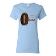 thumbnail image 1 of Wild Bobby, Football Fingerprint It's In My DNA, Sports, Women Graphic Tee, Light Blue, Large, 1 of 5