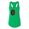thumbnail image 1 of Wild Bobby Football Fingerprint It's in My DNA Sports Women Racerback Tank Top, 1 of 6