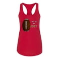 thumbnail image 1 of Wild Bobby Football Fingerprint It's in My DNA Sports Women Racerback Tank Top, 1 of 6