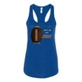 thumbnail image 1 of Wild Bobby Football Fingerprint It's in My DNA Sports Women Racerback Tank Top, 1 of 6