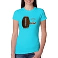thumbnail image 1 of Wild Bobby Football Fingerprint It's in My DNA Sports Women Slim Fit Junior Tee, 1 of 6