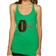 thumbnail image 1 of Wild Bobby Football Fingerprint It's in My DNA Sports Women Tri-Blend Racerback Tank Top, 1 of 6