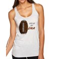 thumbnail image 1 of Wild Bobby Football Fingerprint It's in My DNA Sports Women Tri-Blend Racerback Tank Top, 1 of 6