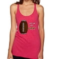 thumbnail image 1 of Wild Bobby Football Fingerprint It's in My DNA Sports Women Tri-Blend Racerback Tank Top, 1 of 6