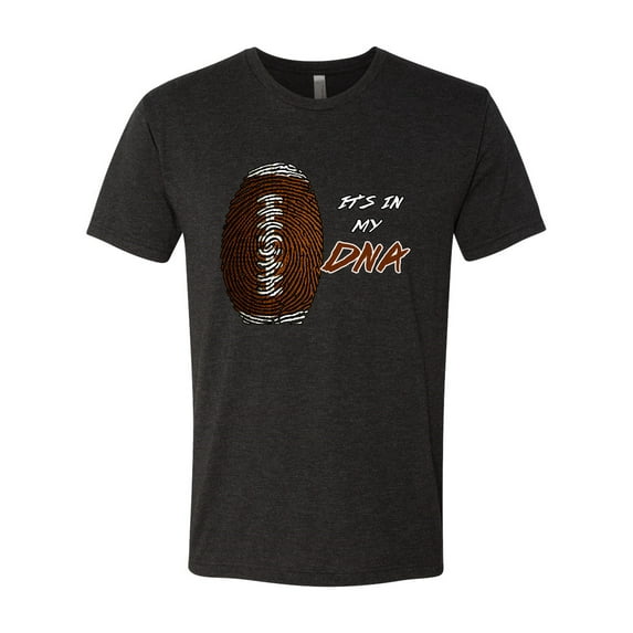 Wild Bobby Football Fingerprint It's in My DNA Sports Men Premium Tri Blend Tee