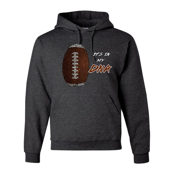 Wild Bobby Football Fingerprint It's in My DNA Sports Unisex Hoodie Sweatshirt