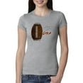 thumbnail image 1 of Wild Bobby Football Fingerprint It's in My DNA Sports Women Slim Fit Junior Tee, 1 of 6