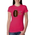 thumbnail image 1 of Wild Bobby, Football Fingerprint It's In My DNA, Sports, Women Slim Fit Junior Tee, Raspberry, XX-Large, 1 of 5