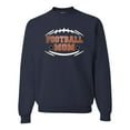 thumbnail image 1 of Wild Bobby, Football Mom, Sports, Unisex Crewneck Graphic Sweatshirt, Navy, Small, 1 of 4