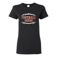 thumbnail image 1 of Wild Bobby, Football Mom, Sports, Women Graphic Tee, Black, X-Large, 1 of 4