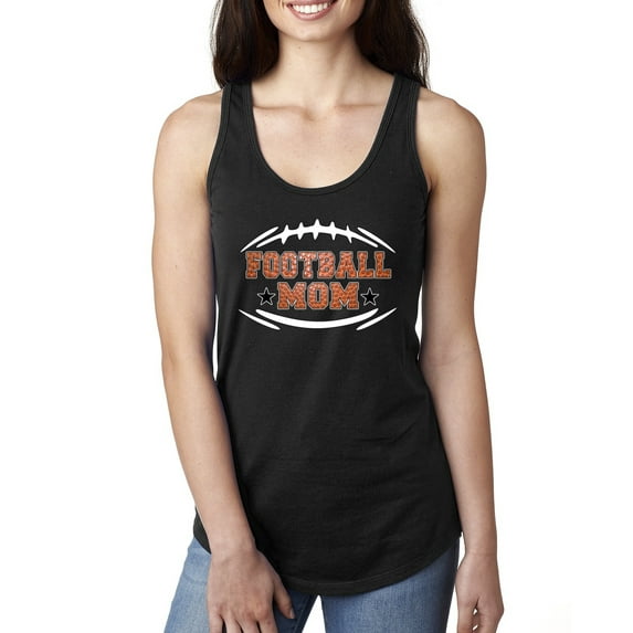 Wild Bobby, Football Mom, Sports, Women Racerback Tank Top, Black, X-Large