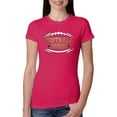 thumbnail image 1 of Wild Bobby, Football Mom, Sports, Women Slim Fit Junior Tee, Raspberry, XX-Large, 1 of 4