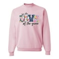 thumbnail image 1 of Wild Bobby, For the Love of the Game Sports Unisex Crewneck Graphic Sweatshirt, Light Pink, X-Large, 1 of 5
