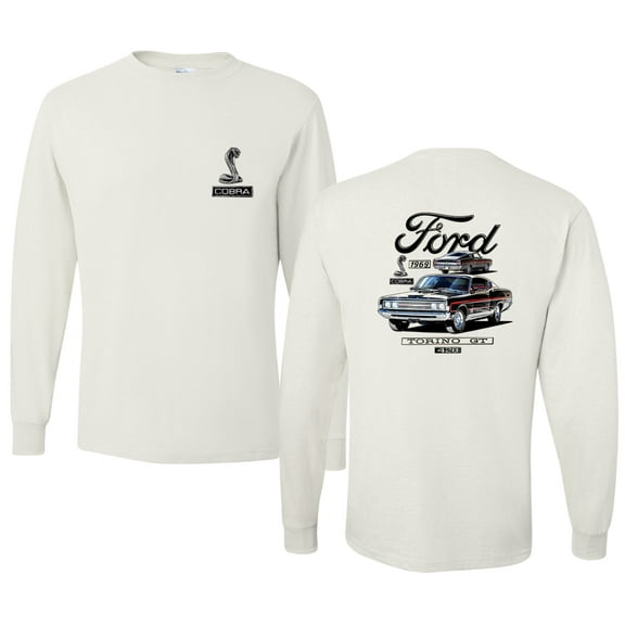 Wild Bobby Ford 1969 Torino GT 428 Classic Vintage Car Lover Men Long Sleeve Shirt