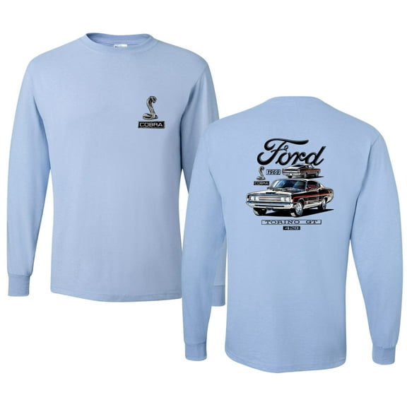 Wild Bobby Ford 1969 Torino GT 428 Classic Vintage Car Lover Men Long Sleeve Shirt