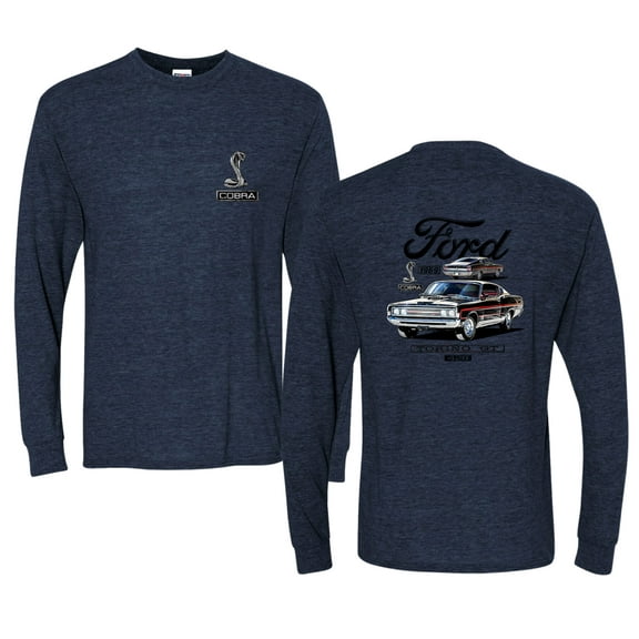 Wild Bobby Ford 1969 Torino GT 428 Classic Vintage Car Lover Men Long Sleeve Shirt