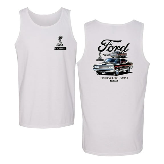 Wild Bobby Ford 1969 Torino GT 428 Classic Vintage Car Lover Men Tank Top