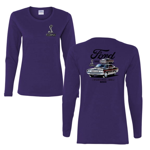 Wild Bobby Ford 1969 Torino GT 428 Classic Vintage Car Lover Women Graphic Long Sleeve Tee