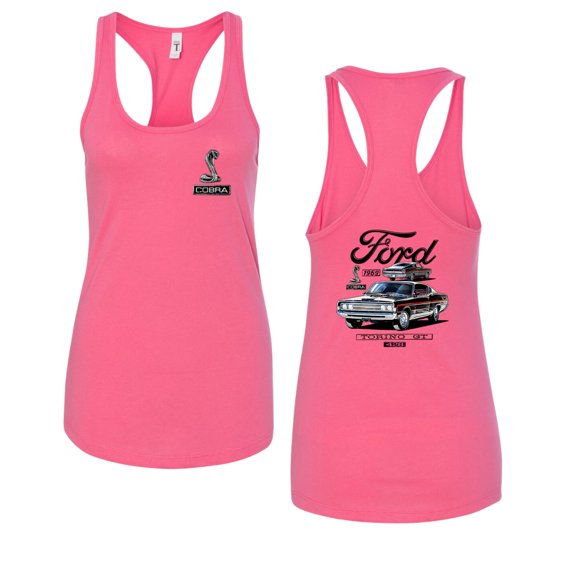Wild Bobby Ford 1969 Torino GT 428 Classic Vintage Car Lover Women Racerback Tank Top