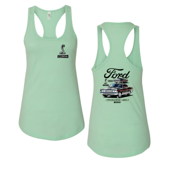 Wild Bobby Ford 1969 Torino GT 428 Classic Vintage Car Lover Women Racerback Tank Top