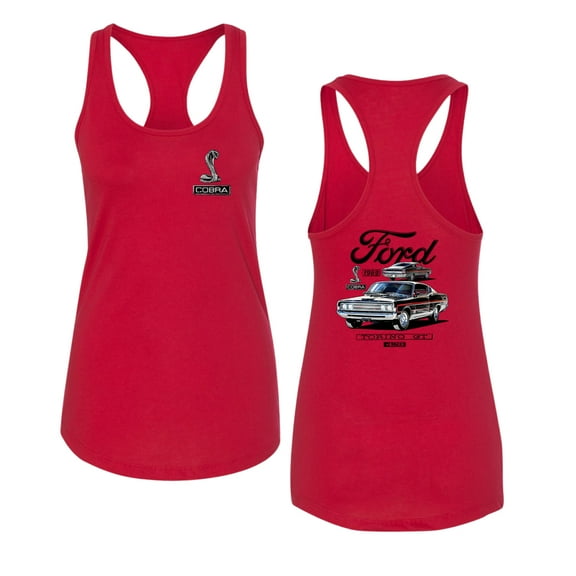 Wild Bobby Ford 1969 Torino GT 428 Classic Vintage Car Lover Women Racerback Tank Top