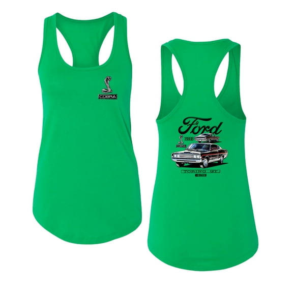 Wild Bobby Ford 1969 Torino GT 428 Classic Vintage Car Lover Women Racerback Tank Top